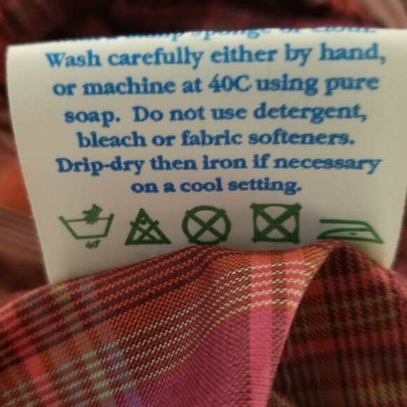 Vintage Morton Knight Plaid Golf Pullover Women's UK18 US14 - Picture 7 of 7